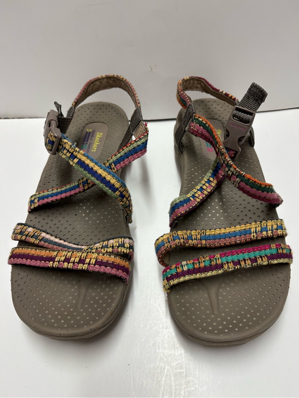 Skechers Outdoor Lifestyle Reggae Sew Me Boho Woven Sandal Multicolor Sz 10 - Picture 2 of 9